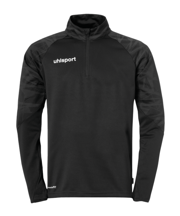 Uhlsport Goal 25 HalfZip Sweatshirt Schwarz F01 - schwarz
