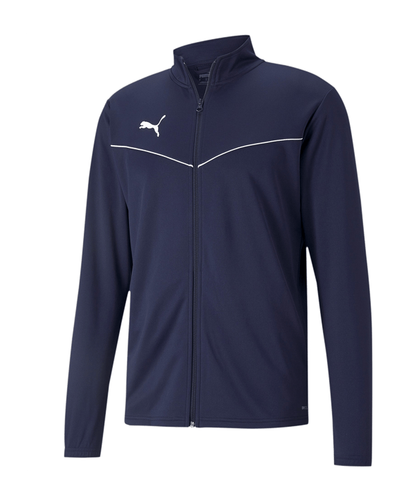 PUMA teamRISE Poly Trainingsjacke Blau Weiss F06 - blau