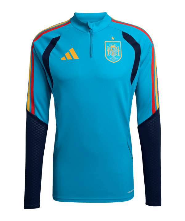 adidas Spanien Tiro Training Zip Top Blau - blau