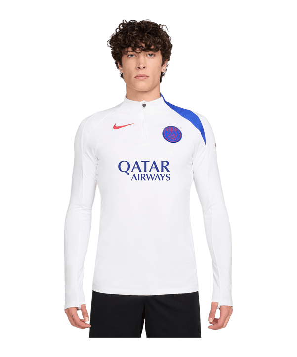 Nike Paris Saint-Germain Drill Top Sweatshirt Weiß F101 - weiss