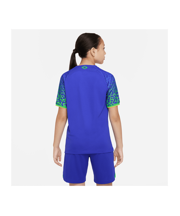 Nike Brasilien Trikot Away WM 2022 Kids Blau F433 - blau