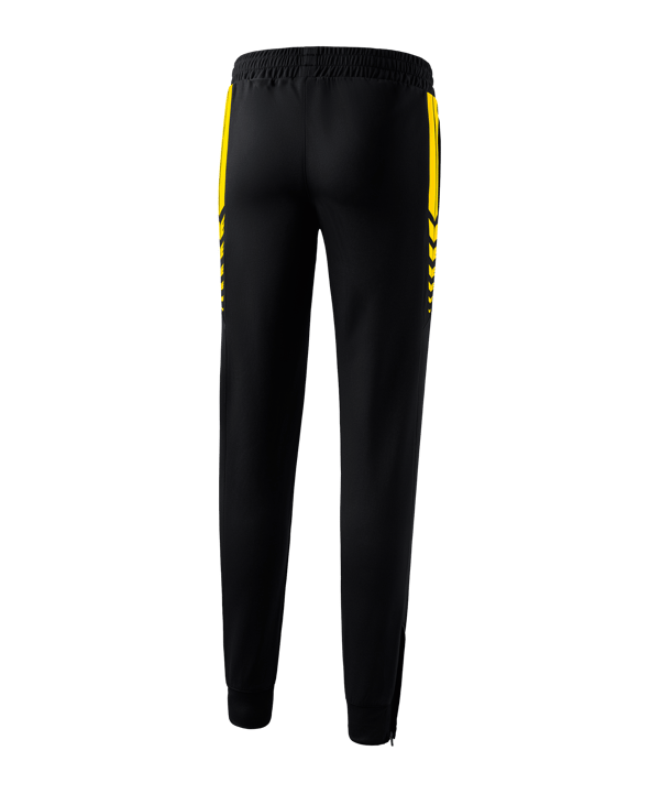Erima Six Wings Worker Hose Damen Schwarz Gelb - schwarz