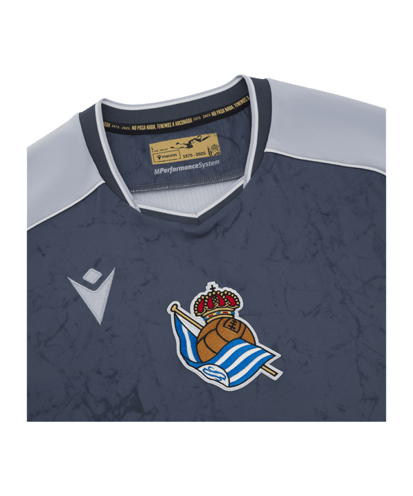 Macron Real Sociedad San Sebastián Trikot Away 2025/2026 Grau - grau