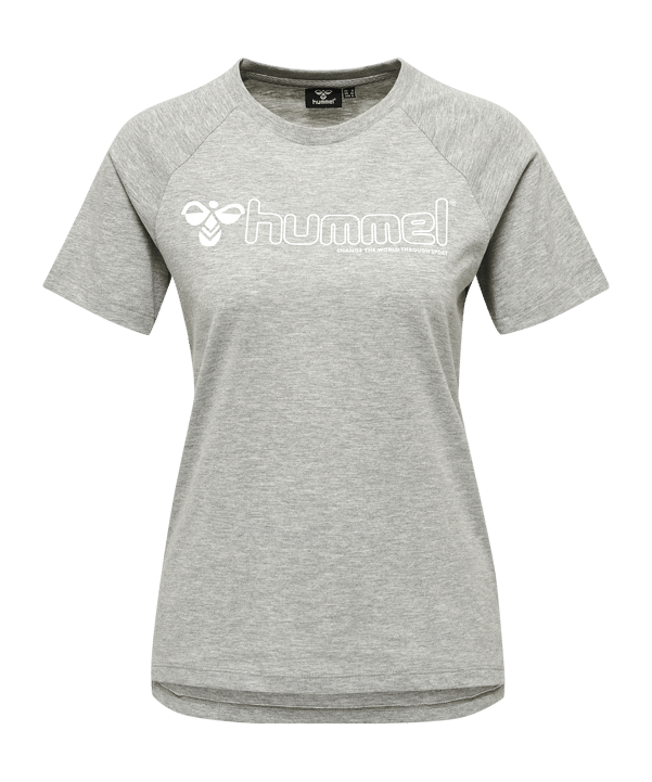 Hummel hmlNONI 2.0 T-Shirt Damen Grau F2006 - grau