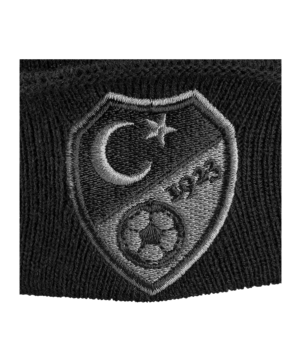 TFF Türkei Beanie Bronx EM 2024 Schwarz - schwarz