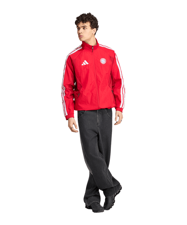 adidas FC Bayern München Anthem Jacke Rot - rot