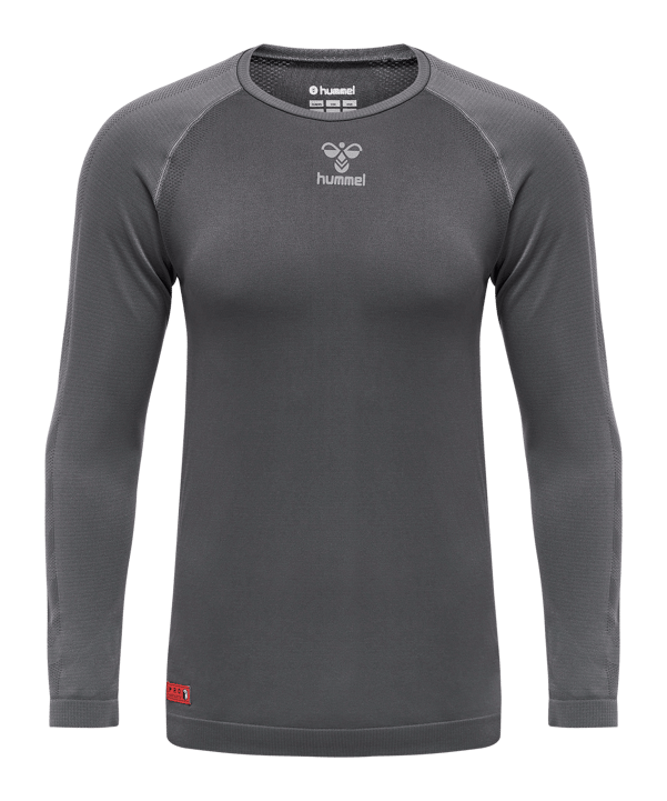 Hummel Pro Grid Seamless Trikot langarm Grau F2166 - grau