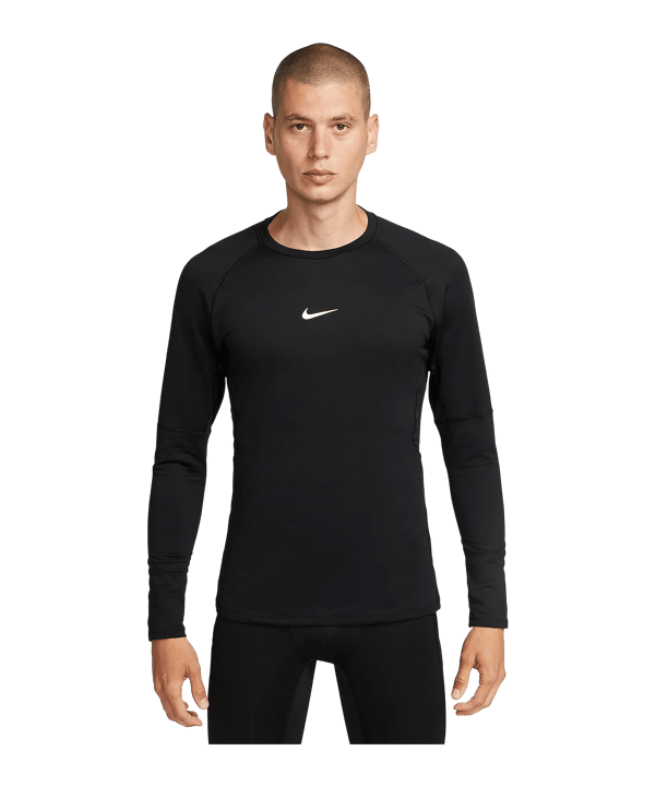 Nike Pro Warm Sweatshirt Schwarz F010 - schwarz
