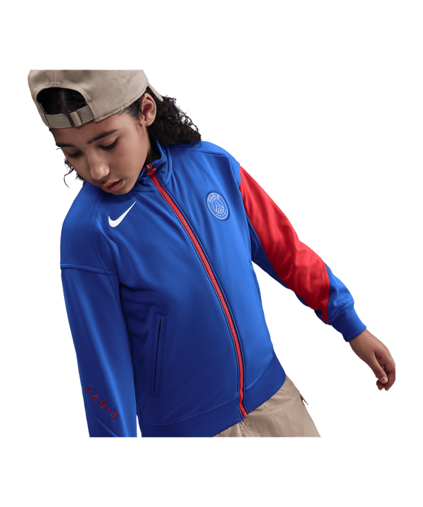 Nike Paris Saint-Germain Präsentationsjacke Kids Blau F405 - blau
