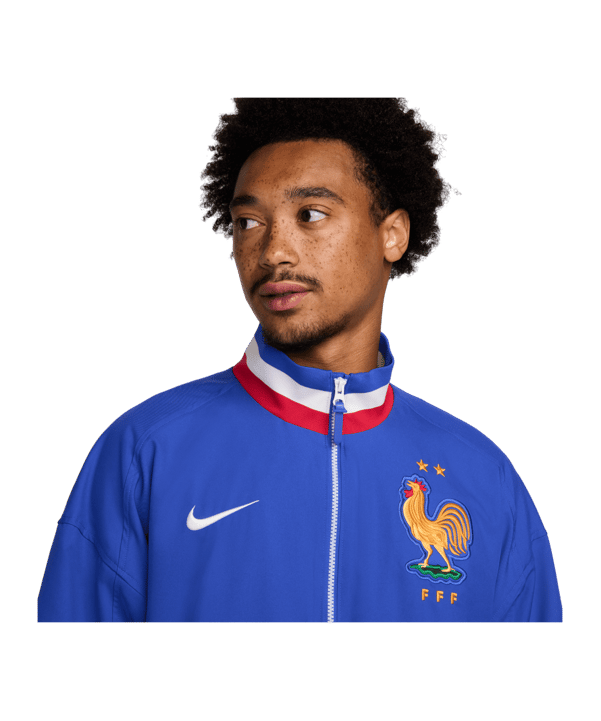 Nike Frankreich Anthem Jacke EM 2024 Blau F452 - blau
