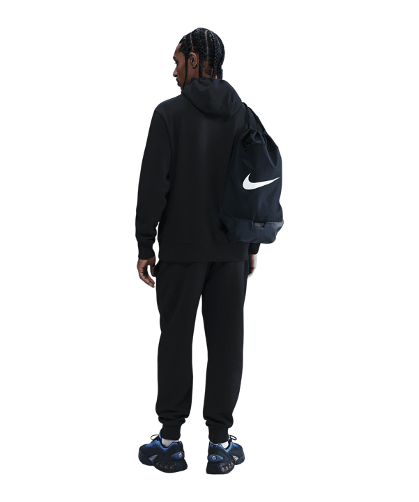 Nike Club Pullover Fleece Hoody Schwarz F010 - schwarz