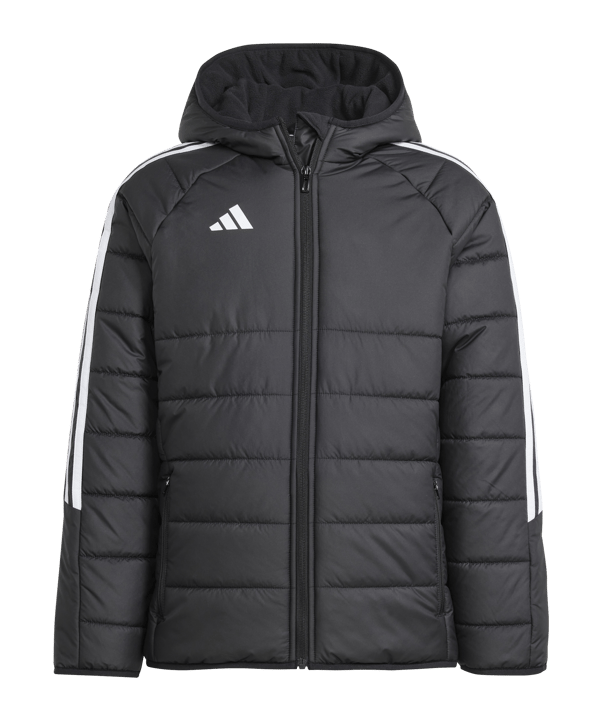 adidas Tiro 24 Winterjacke Kids Schwarz Weiss - schwarz
