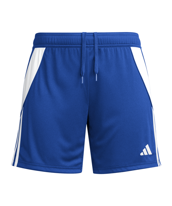 adidas Tiro 24 Short Damen Blau Weiss - blau