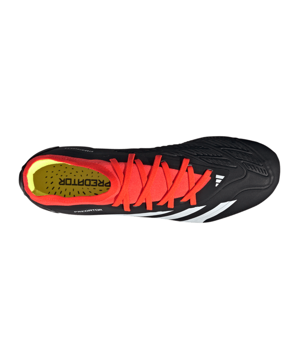 adidas Predator Pro FG Solar Energy Schwarz Weiss Rot - schwarz
