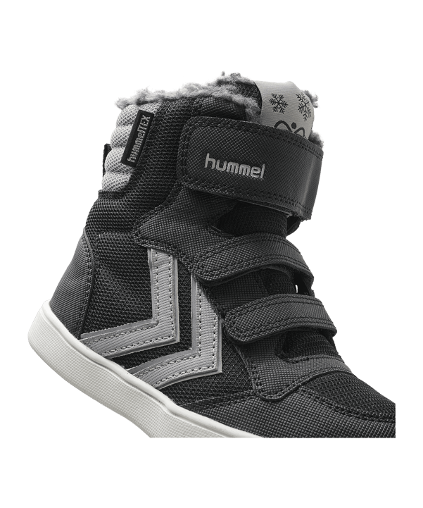 hummel stadil Super Poly Boot Mid Sneaker Kids Schwarz F2001 - schwarz