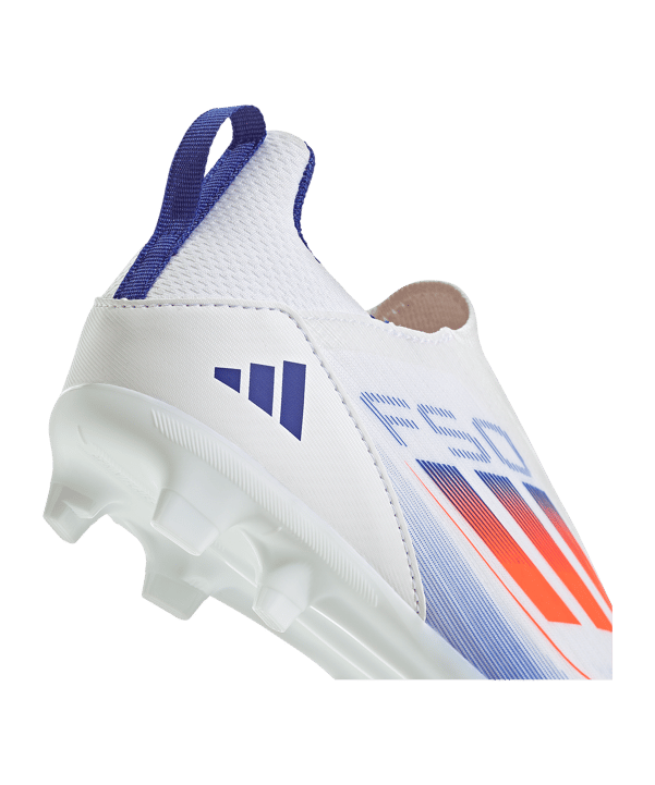 adidas F50 League LL FG/MG Advancement Kids Weiss Rot - weiss