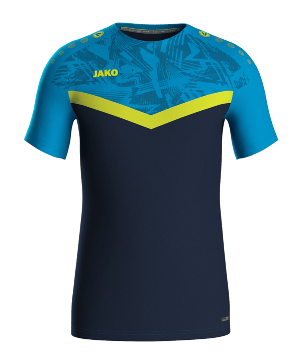 JAKO Iconic T-Shirt Blau Gelb F914 - blau
