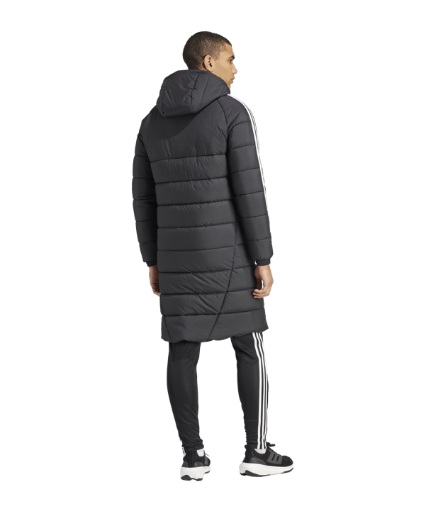 adidas Tiro 24 Long Coachjacke Schwarz Weiss Laufschuh - schwarz