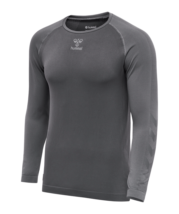 Hummel Pro Grid Seamless Trikot langarm Grau F2166 - grau