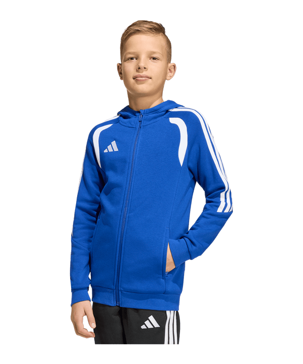 adidas Tiro 26 League Kapuzenjacke Kids Blau - blau