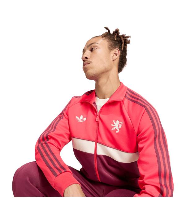 adidas Originals Olympique Lyon Jacke Rosa - rosa