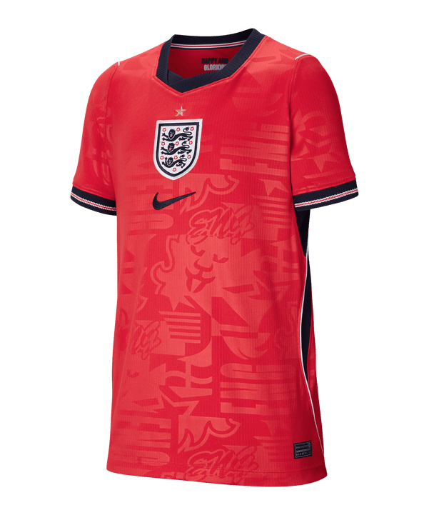 Nike FA England Trikot Away WM 2026 Kids Rot F624 - rot