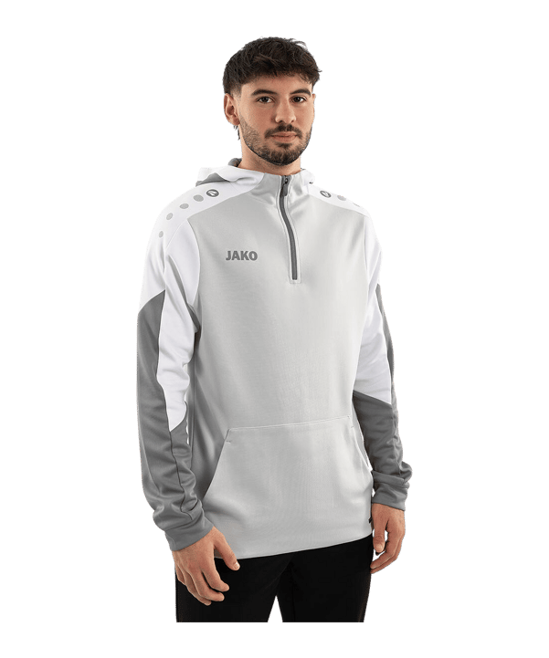 JAKO Dynamic Kapuzenjacke Grau F837 - grau