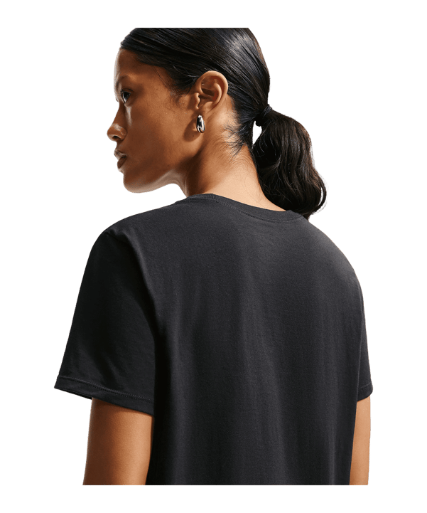 Nike Essentails Logo T-Shirt Damen Schwarz F010 - schwarz