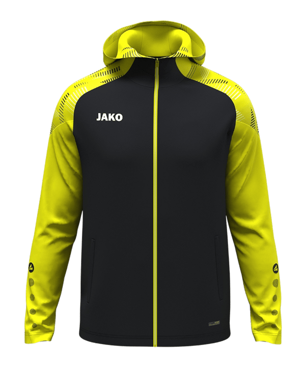 JAKO Sonic Kapuzenjacke Kids Schwarz F819 - schwarz