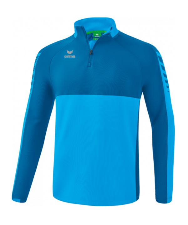 Erima Six Wings HalfZip Sweatshirt Hellblau Türkis - blau