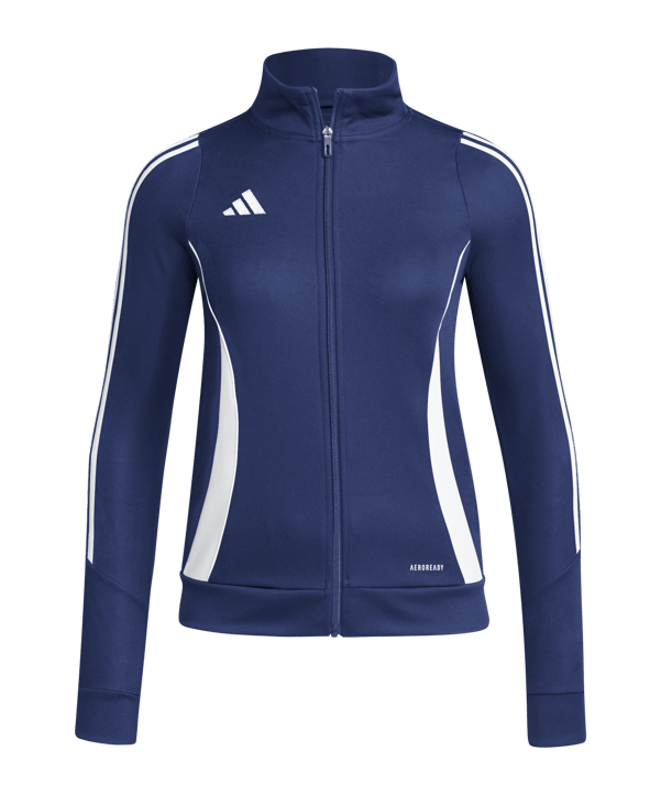 adidas Tiro 24 Trainingsjacke Damen Blau Weiss - blau