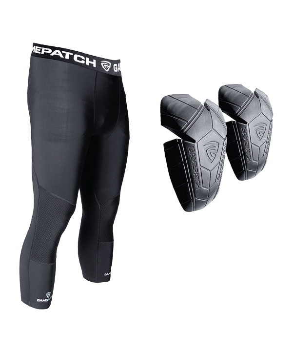 Gamepatch 3/4 Abrasiresistant Knee Padding Tight Tight Schwarz F170 - schwarz