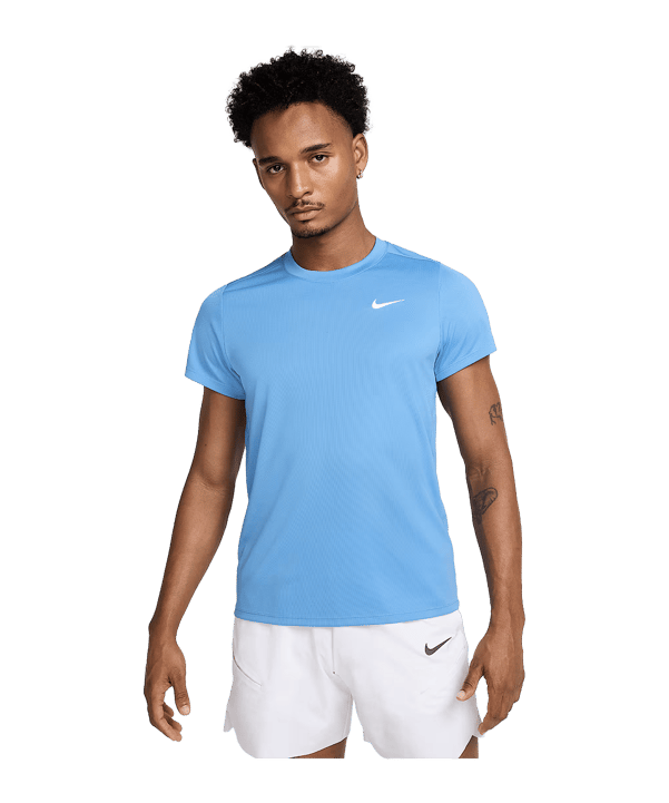Nike Court Victory Tennis Trainingshirt Blau F489