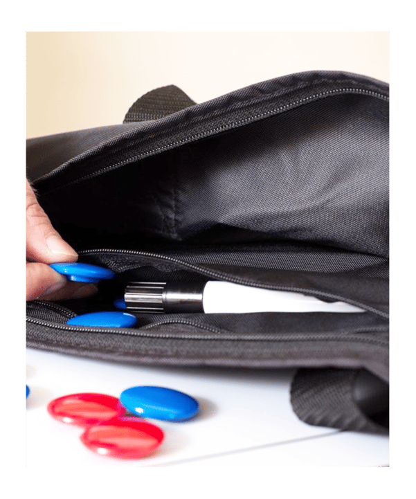 Cawila Taktiktafel Fussball inkl. Tasche| Size: 75 x 100 cm Weiss - weiss
