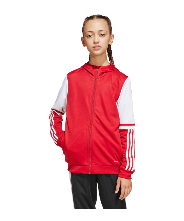 adidas Squadra 25 Kapuzenjacke Kids Rot - rot
