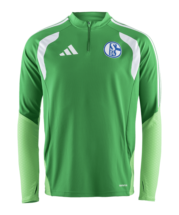 adidas FC Schalke 04 Team Training Zip Top Grün - gruen