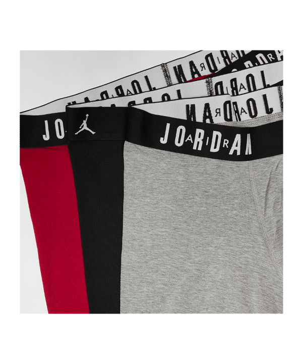 Jordan Jhm Flight Cotton Core 3Pk Boxershort Rot Fh24 - rot