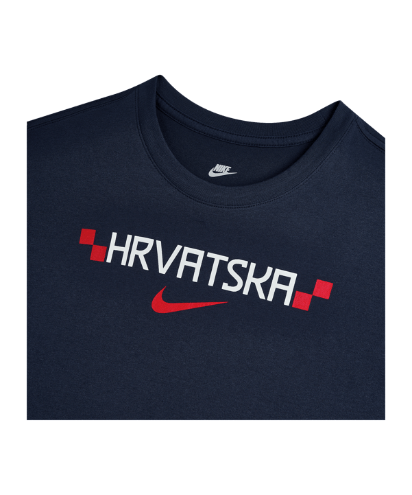 Nike HNS Kroatien Graphic T-Shirt Blau F451 - blau