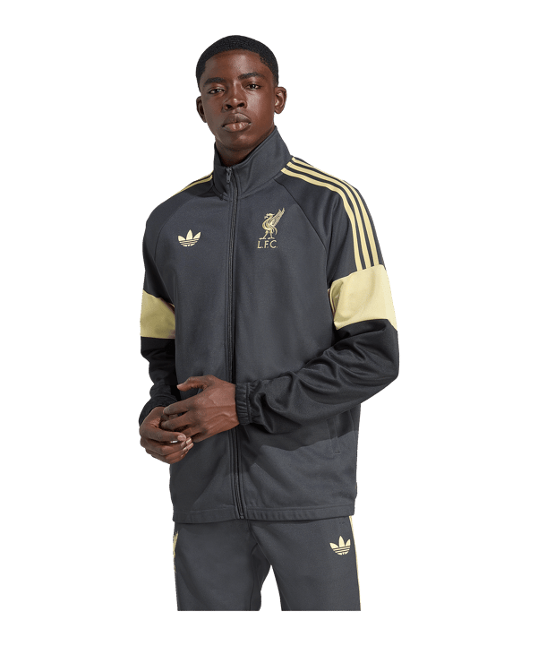 adidas FC Liverpool Lfstlr Track Jacke Grau - grau