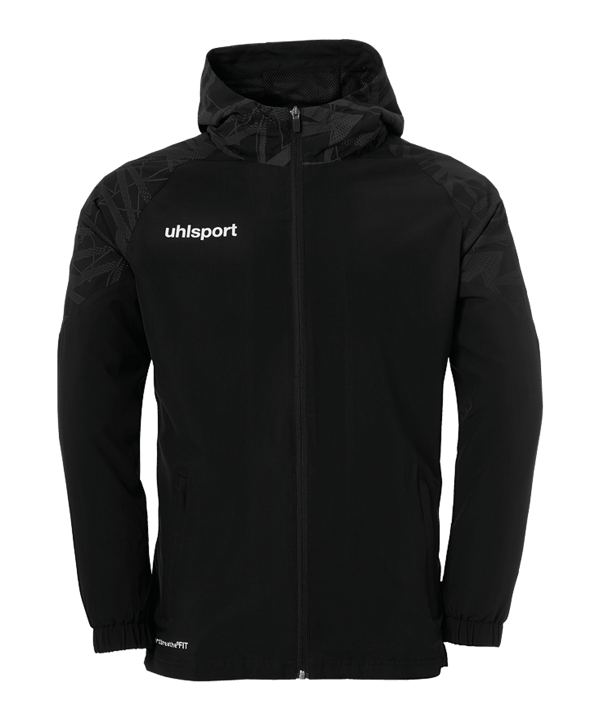 uhlsport Goal 25 Evo Woven Kapuzenjacke F01 - schwarz