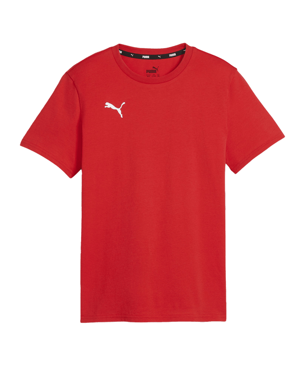 PUMA teamGOAL Casuals T-Shirt Kids Rot Weiss F01 - rot