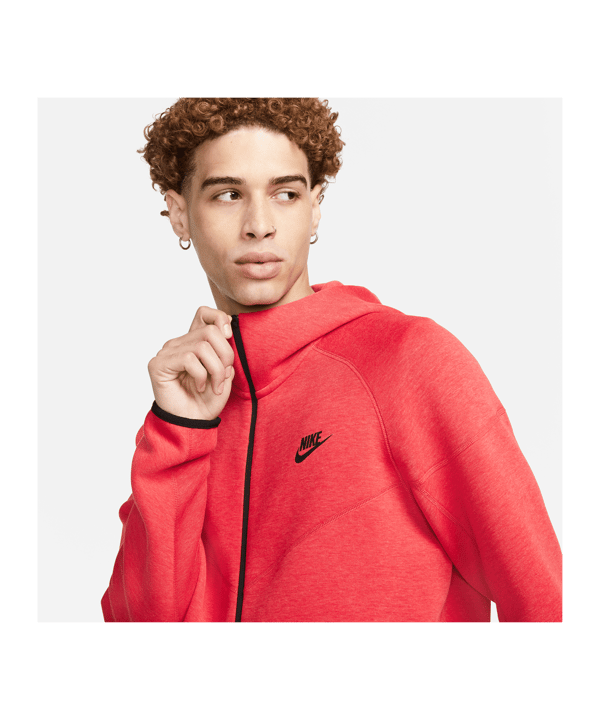 Nike Tech Windrunner Jacke Rot Schwarz F672 - rot