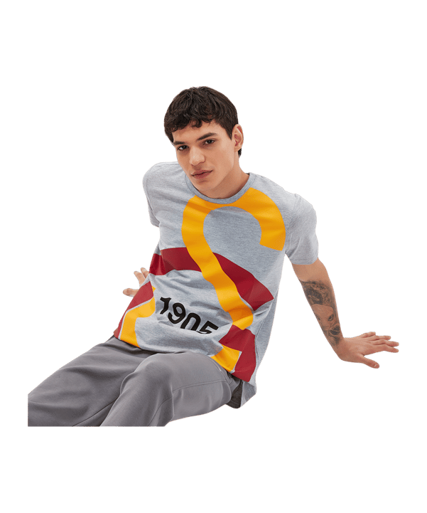 Galatasaray Istanbul Big Logo T-Shirt Grau - grau