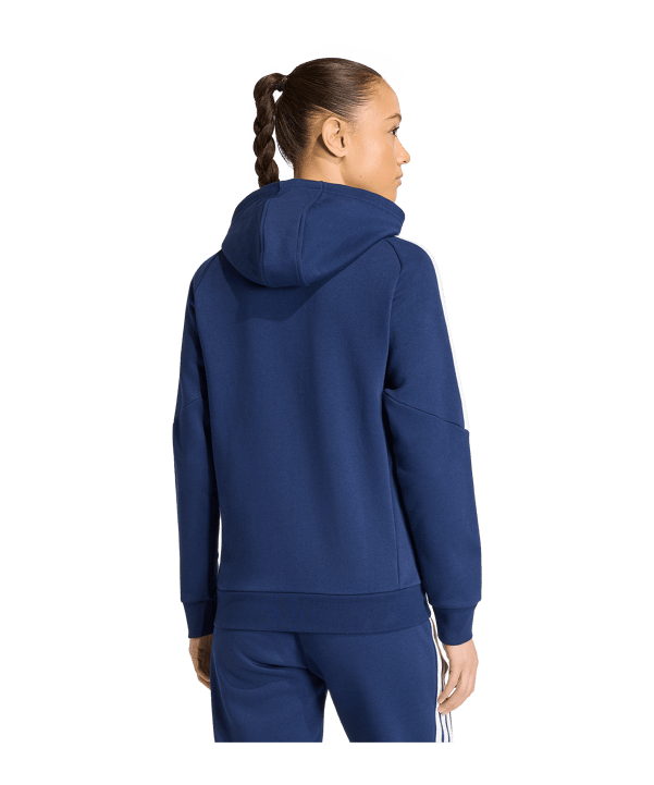 adidas Tiro 26 League Kapuzenjacke Damen Dunkelblau - weiss