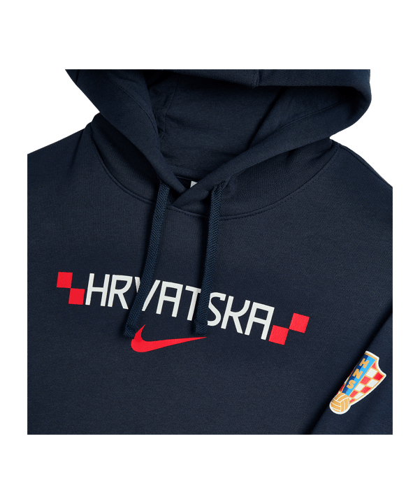 Nike HNS Kroatien Club Hoody Blau F451 - blau