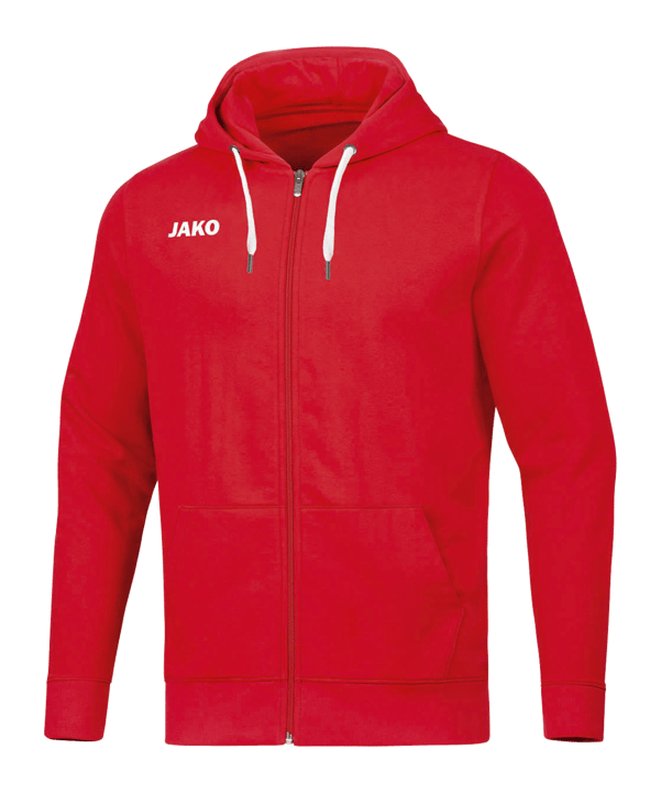 JAKO Base Kapuzenjacke Kids Rot F01 - rot