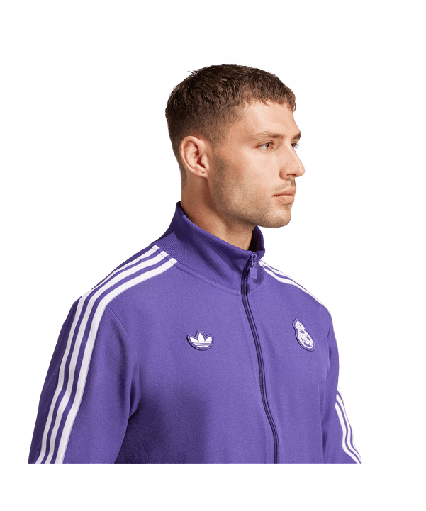 adidas Real Madrid Terrace Icon Trainingsjacke Lila - lila