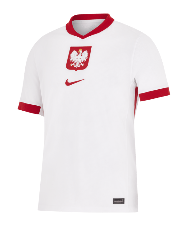 Nike Polen Trikot Home Weiss Rot F100 - weiss