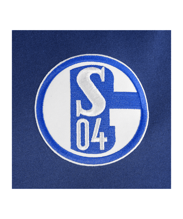 adidas FC Schalke 04 Team Hoody Blau - blau