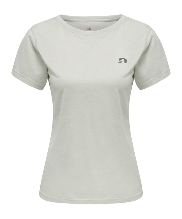 Newline Statement T-Shirt Running Damen F1113 - beige